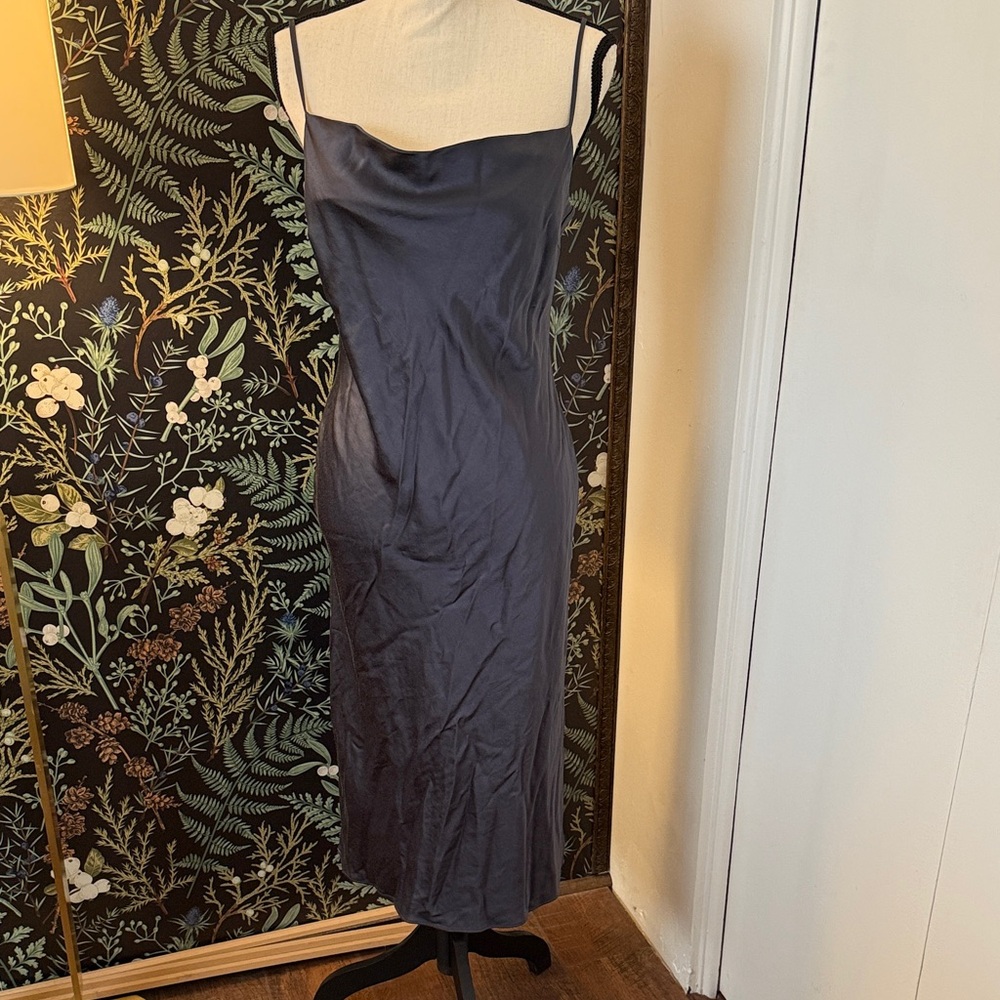 Elegant Gray Slip Dress